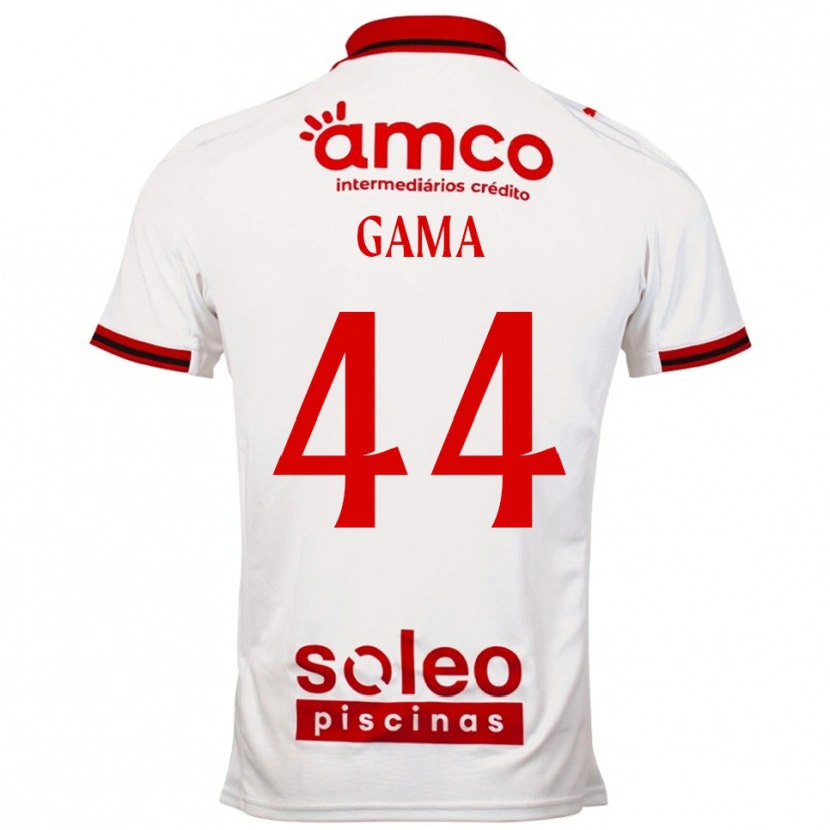 Danxen Dětské Dinis Gama #44 Bílá Červená Daleko Hráčské Dresy 2025/26 Dres