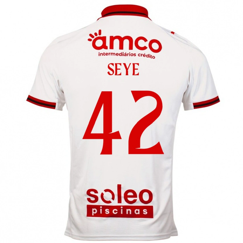 Danxen Dětské Modou Seye #42 Bílá Červená Daleko Hráčské Dresy 2025/26 Dres