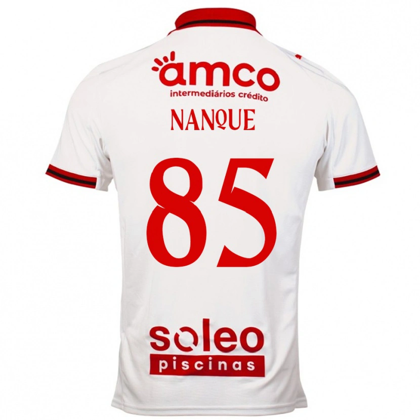 Danxen Dětské Edgar Nanque #85 Bílá Červená Daleko Hráčské Dresy 2025/26 Dres