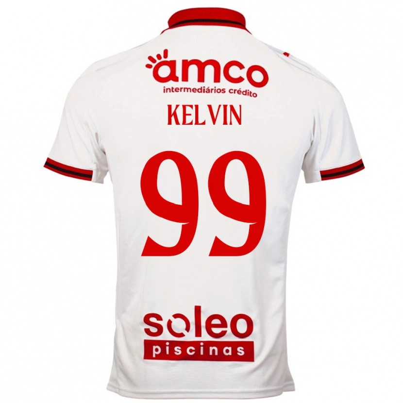 Danxen Dětské Kauan Kelvin #99 Bílá Červená Daleko Hráčské Dresy 2025/26 Dres