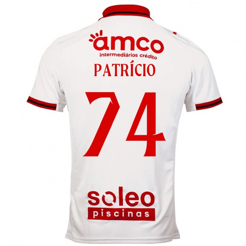 Danxen Dětské Nuno Patrício #74 Bílá Červená Daleko Hráčské Dresy 2025/26 Dres
