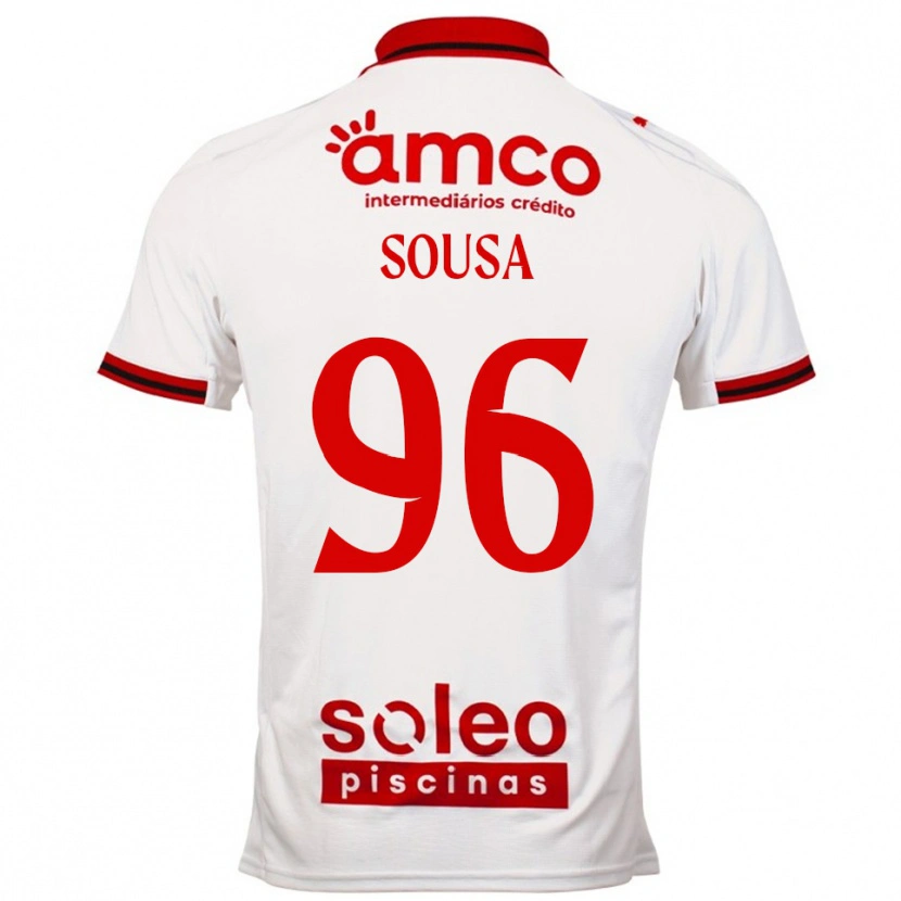 Danxen Dětské Afonso Sousa #96 Bílá Červená Daleko Hráčské Dresy 2025/26 Dres