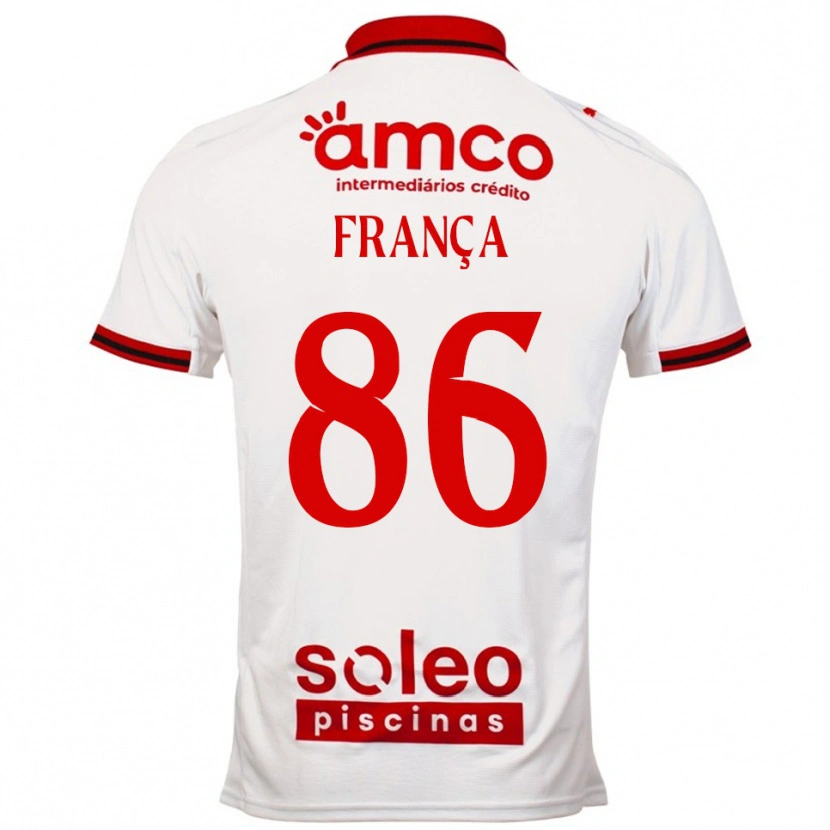 Danxen Dětské Francisco França #86 Bílá Červená Daleko Hráčské Dresy 2025/26 Dres