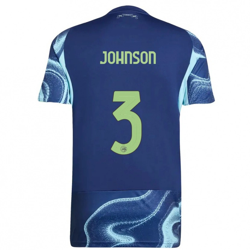 Danxen Dětské Jinairo Johnson #3 Tmavě Modrá Nebesky Modrá Daleko Hráčské Dresy 2025/26 Dres