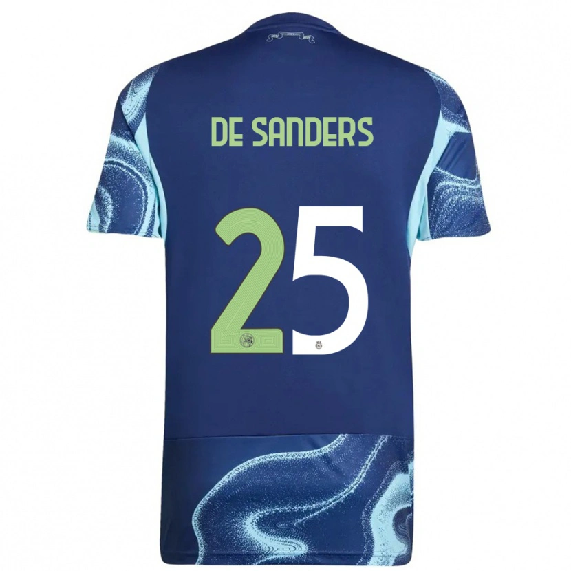 Danxen Dětské Kay-Lee De Sanders #25 Tmavě Modrá Nebesky Modrá Daleko Hráčské Dresy 2025/26 Dres