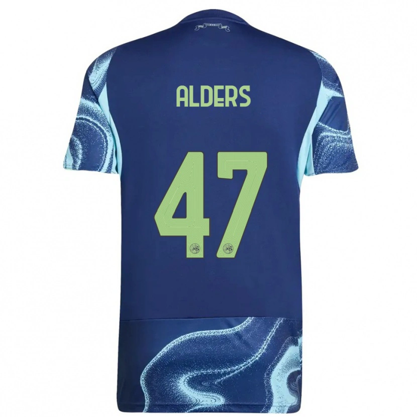 Danxen Dětské Gerald Alders #47 Tmavě Modrá Nebesky Modrá Daleko Hráčské Dresy 2025/26 Dres