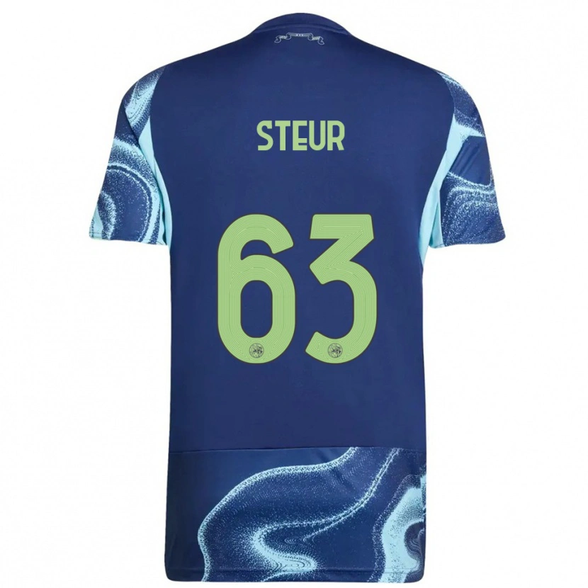 Danxen Dětské Sean Steur #63 Tmavě Modrá Nebesky Modrá Daleko Hráčské Dresy 2025/26 Dres