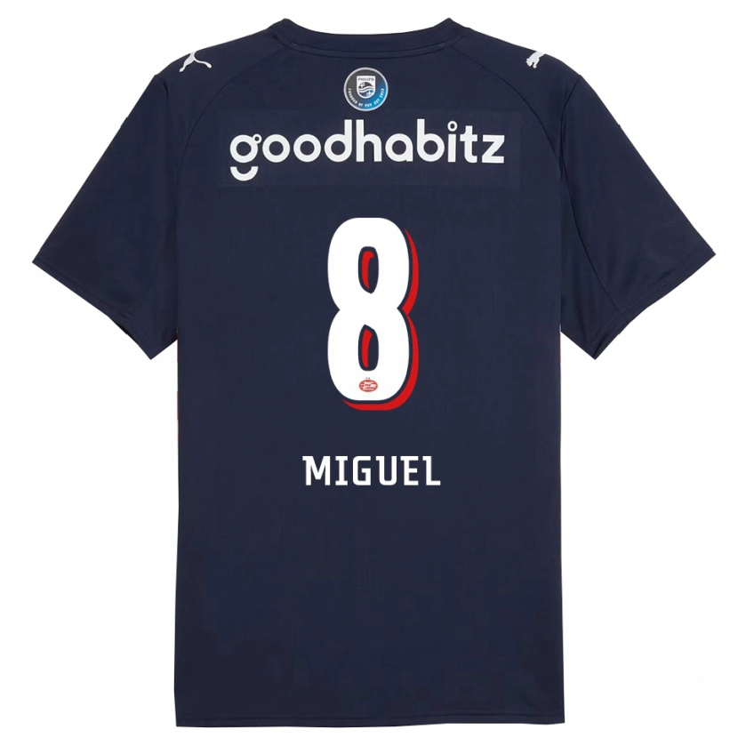 Danxen Dětské Yani Miguel #8 Tmavě Modrá Bílá Daleko Hráčské Dresy 2025/26 Dres