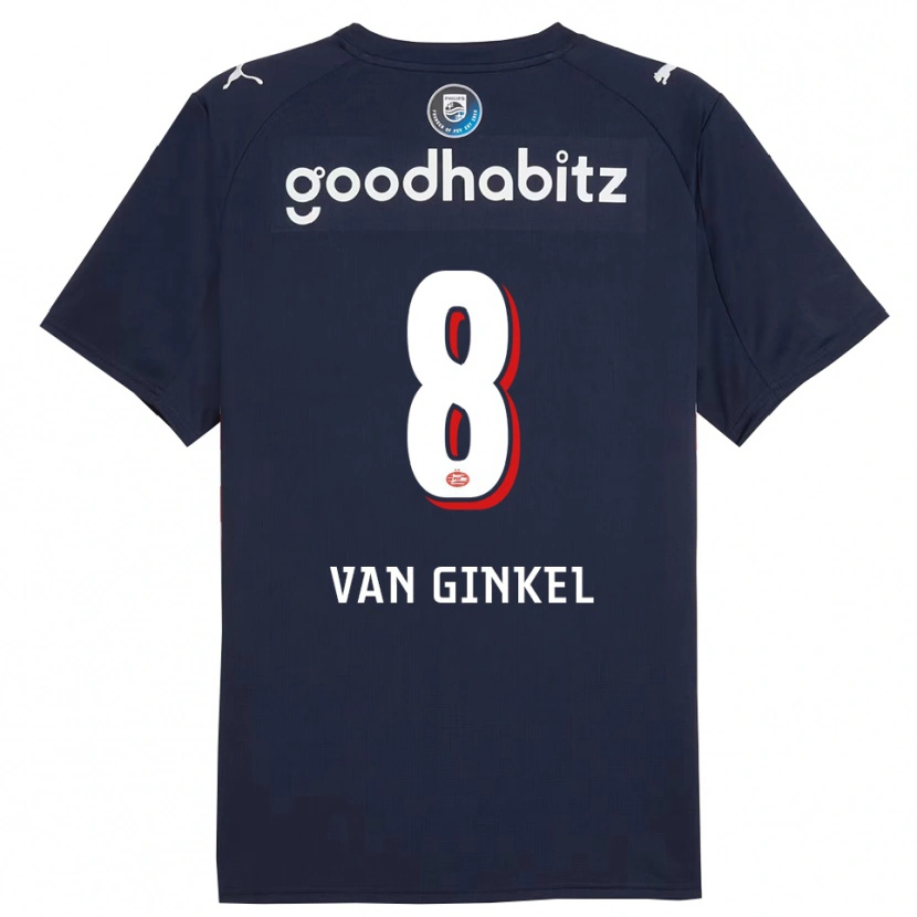 Danxen Dětské Marco Van Ginkel #8 Tmavě Modrá Bílá Daleko Hráčské Dresy 2025/26 Dres