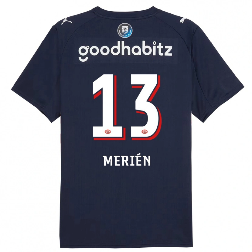 Danxen Dětské Fabian Merién #13 Tmavě Modrá Bílá Daleko Hráčské Dresy 2025/26 Dres