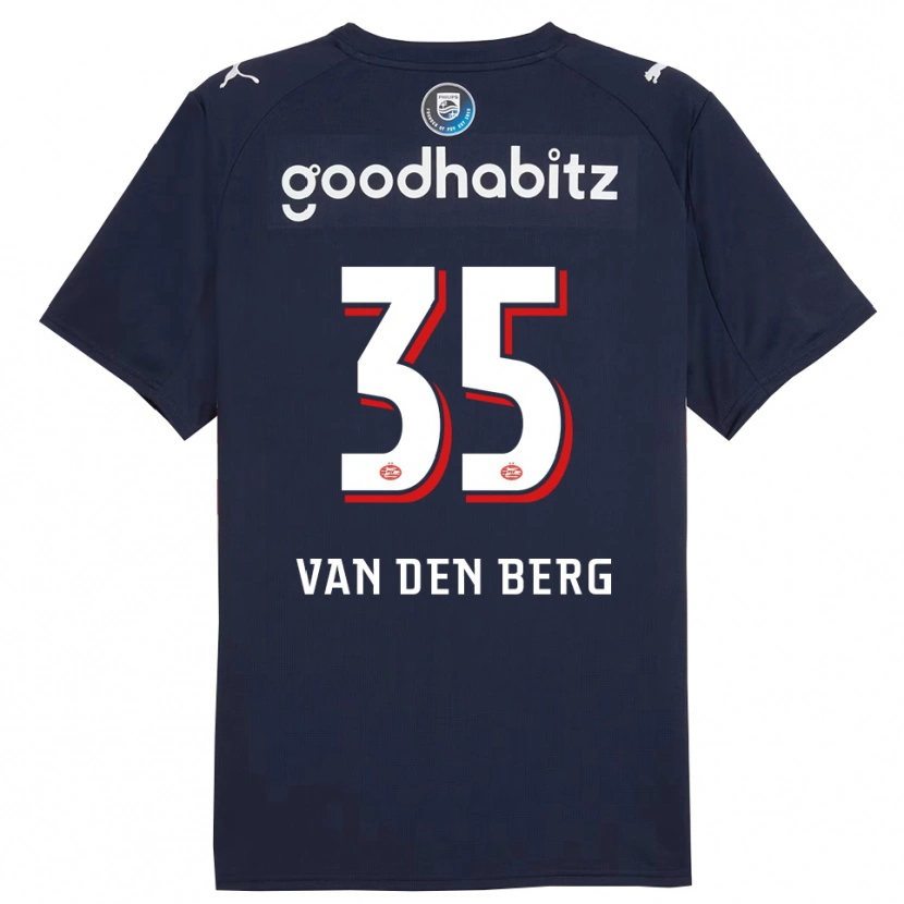 Danxen Dětské Joel Van Den Berg #35 Tmavě Modrá Bílá Daleko Hráčské Dresy 2025/26 Dres