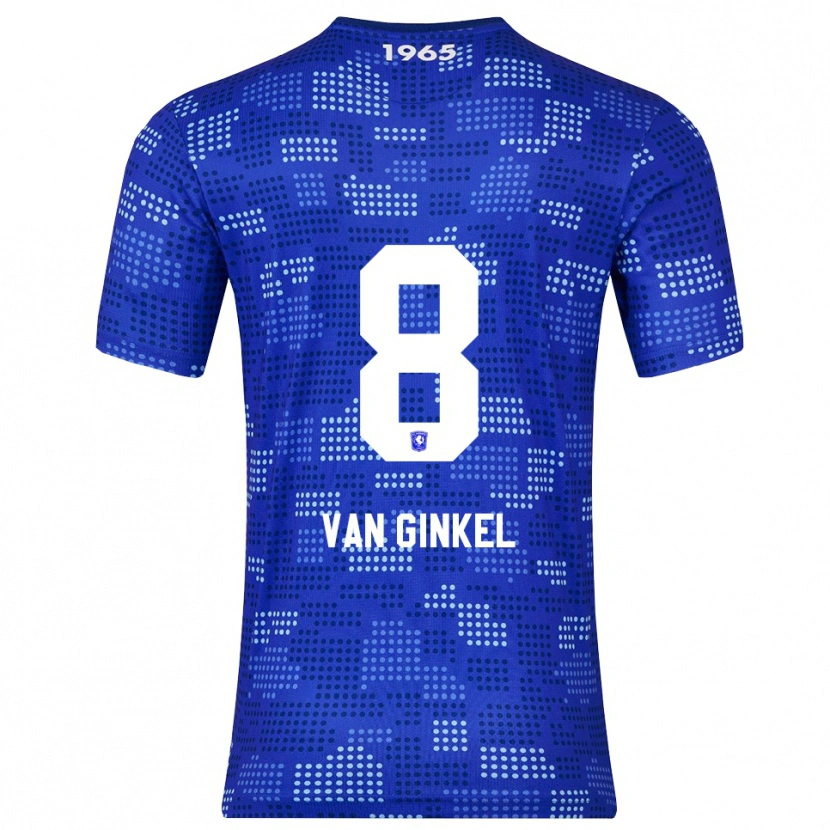 Danxen Dětské Danique Van Ginkel #8 Modrá Nebesky Modrá Daleko Hráčské Dresy 2025/26 Dres