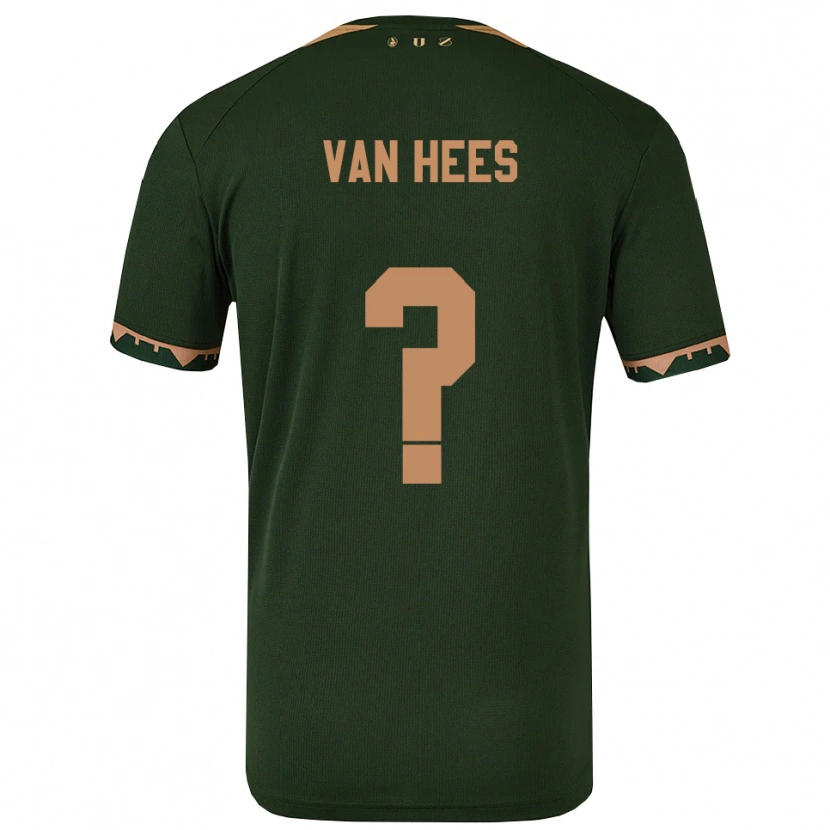 Danxen Dětské Rickson Van Hees #0 Zelená Zlatá Daleko Hráčské Dresy 2025/26 Dres