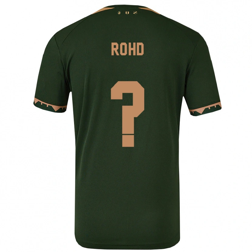 Danxen Dětské Emil Rohd #0 Zelená Zlatá Daleko Hráčské Dresy 2025/26 Dres