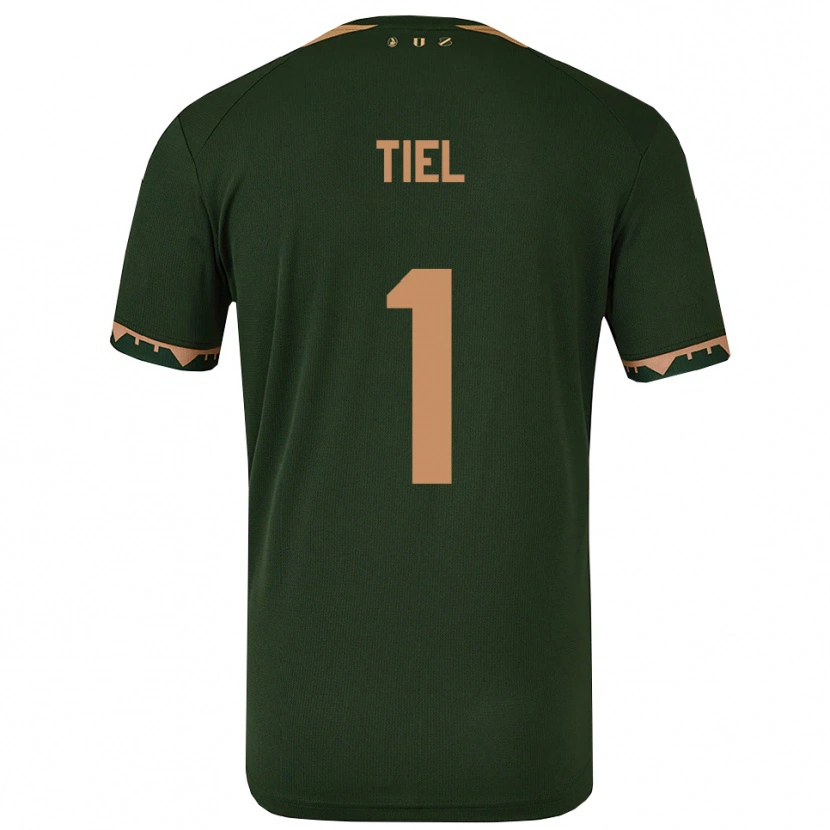 Danxen Dětské Mick Tiel #1 Zelená Zlatá Daleko Hráčské Dresy 2025/26 Dres