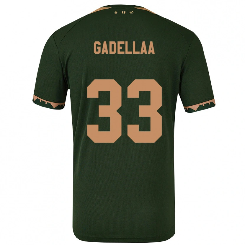 Danxen Dětské Kevin Gadellaa #33 Zelená Zlatá Daleko Hráčské Dresy 2025/26 Dres