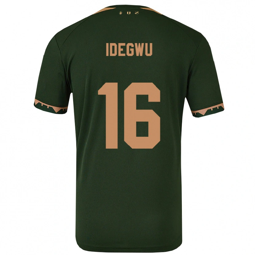 Danxen Dětské Kelechi Idegwu #16 Zelená Zlatá Daleko Hráčské Dresy 2025/26 Dres