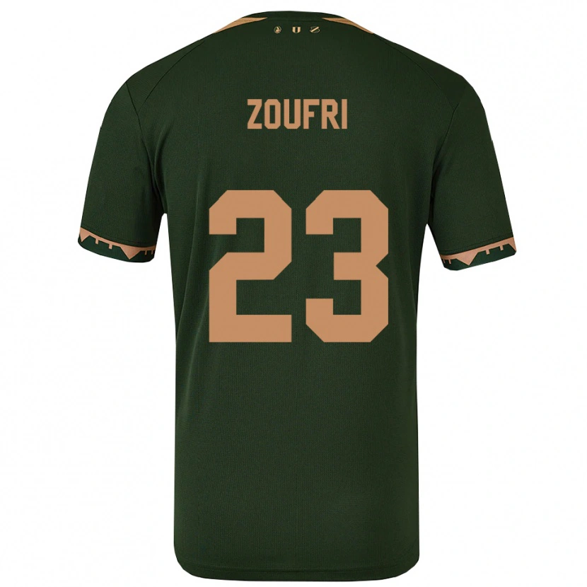 Danxen Dětské Rayen Zoufri #23 Zelená Zlatá Daleko Hráčské Dresy 2025/26 Dres