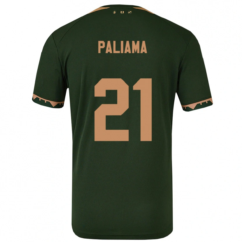Danxen Dětské Joni Paliama #21 Zelená Zlatá Daleko Hráčské Dresy 2025/26 Dres