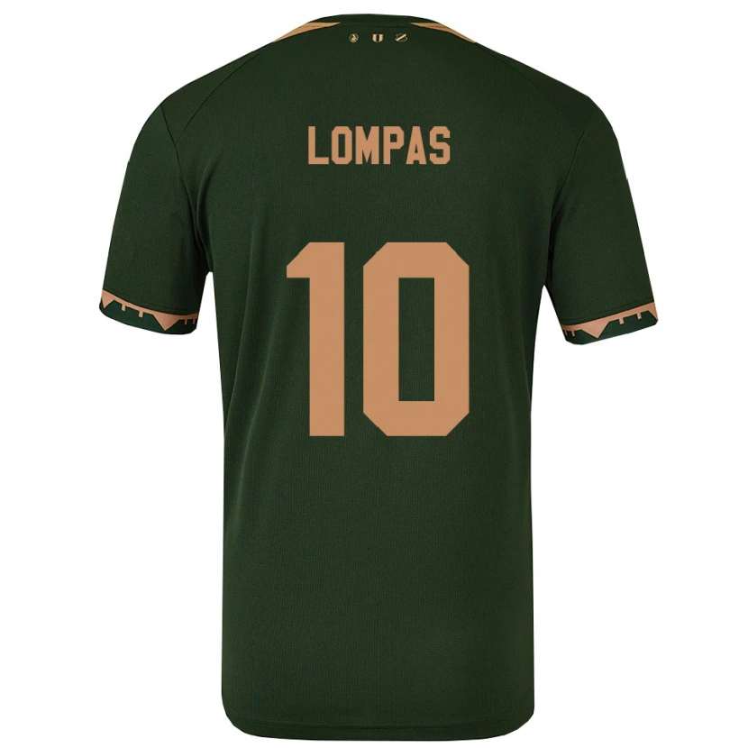 Danxen Dětské Maximos Lompas #10 Zelená Zlatá Daleko Hráčské Dresy 2025/26 Dres