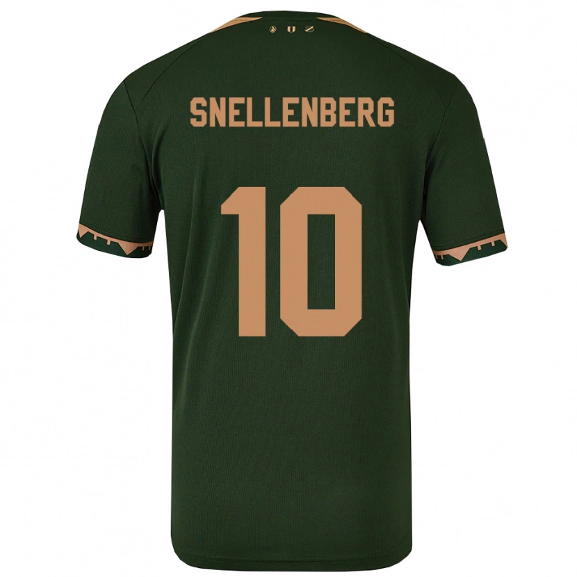 Danxen Dětské Maxime Snellenberg #10 Zelená Zlatá Daleko Hráčské Dresy 2025/26 Dres