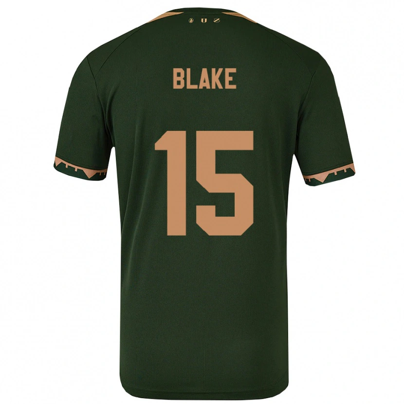 Danxen Dětské Adrian Blake #15 Zelená Zlatá Daleko Hráčské Dresy 2025/26 Dres