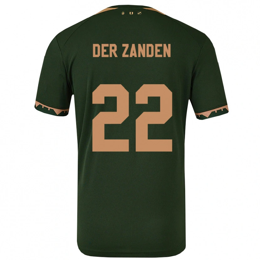 Danxen Dětské Iise Van Der Zanden #22 Zelená Zlatá Daleko Hráčské Dresy 2025/26 Dres
