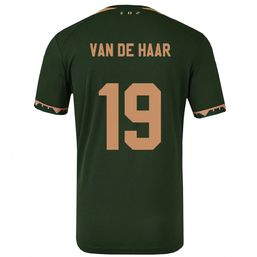Danxen Dětské Jesse Van De Haar #19 Zelená Zlatá Daleko Hráčské Dresy 2025/26 Dres