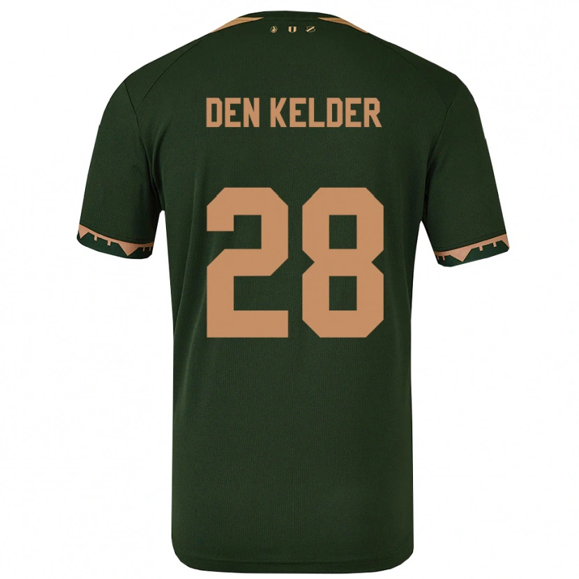 Danxen Dětské Gera Op Den Kelder #28 Zelená Zlatá Daleko Hráčské Dresy 2025/26 Dres