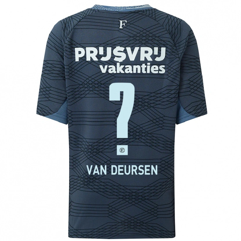 Danxen Dětské Eva Van Deursen #0 Černá Šedá Daleko Hráčské Dresy 2025/26 Dres