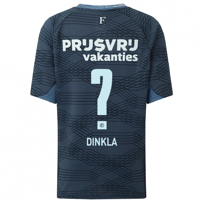 Danxen Dětské Claire Dinkla #0 Černá Šedá Daleko Hráčské Dresy 2025/26 Dres