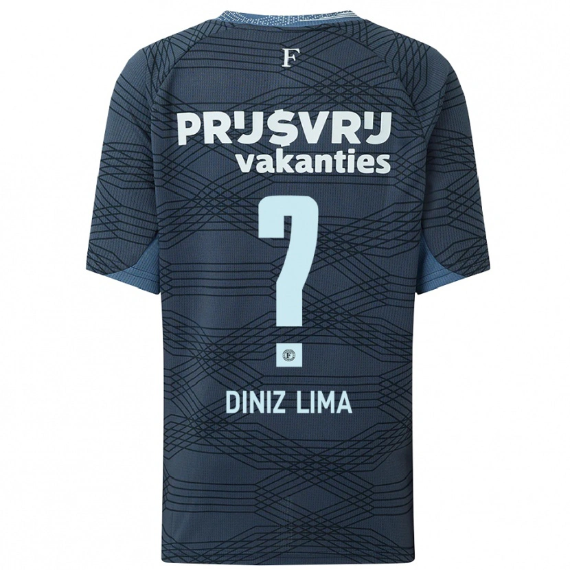 Danxen Dětské Lucas Diniz Lima #0 Černá Šedá Daleko Hráčské Dresy 2025/26 Dres