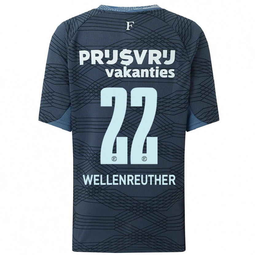 Danxen Dětské Timon Wellenreuther #22 Černá Šedá Daleko Hráčské Dresy 2025/26 Dres