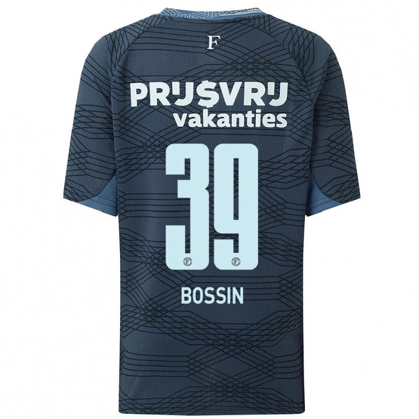 Danxen Dětské Liam Bossin #39 Černá Šedá Daleko Hráčské Dresy 2025/26 Dres