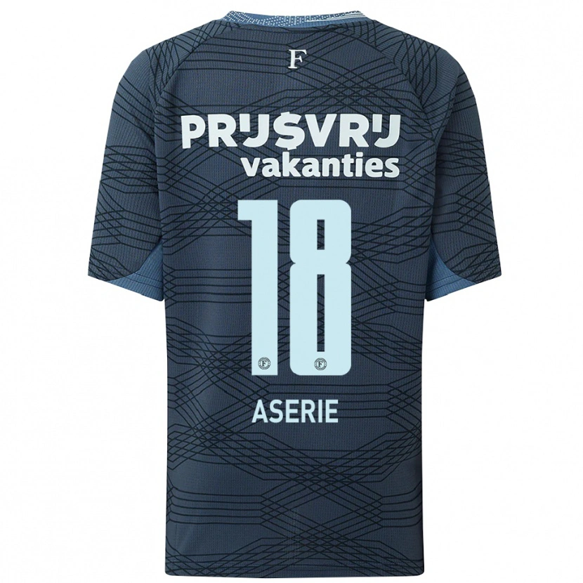 Danxen Dětské Gian-Luca Aserie #18 Černá Šedá Daleko Hráčské Dresy 2025/26 Dres
