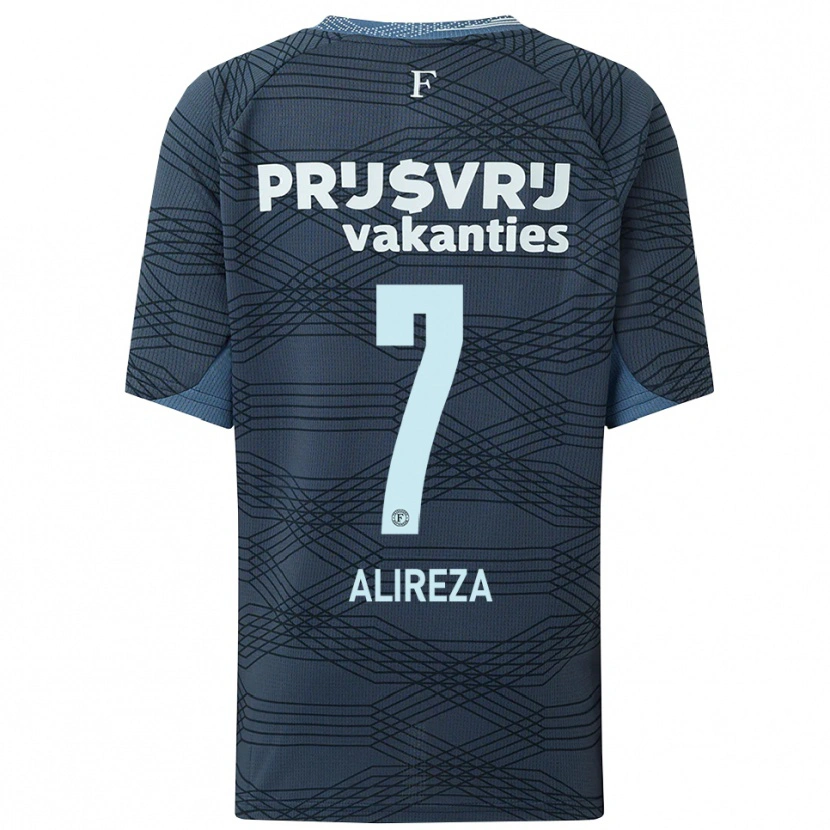 Danxen Dětské Alireza Jahanbakhsh #7 Černá Šedá Daleko Hráčské Dresy 2025/26 Dres