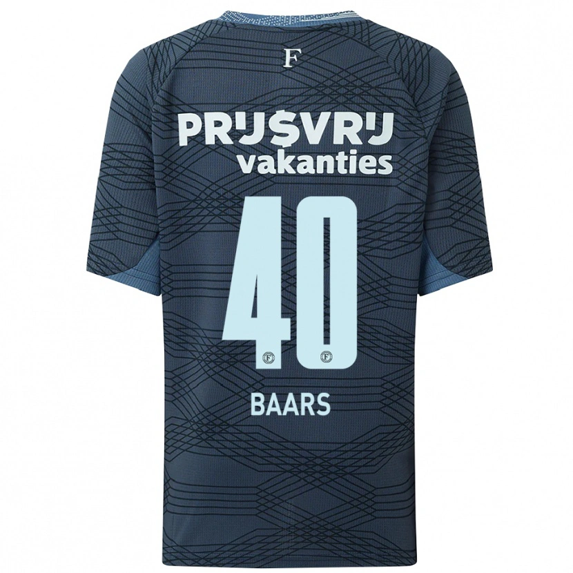 Danxen Dětské Guus Baars #40 Černá Šedá Daleko Hráčské Dresy 2025/26 Dres