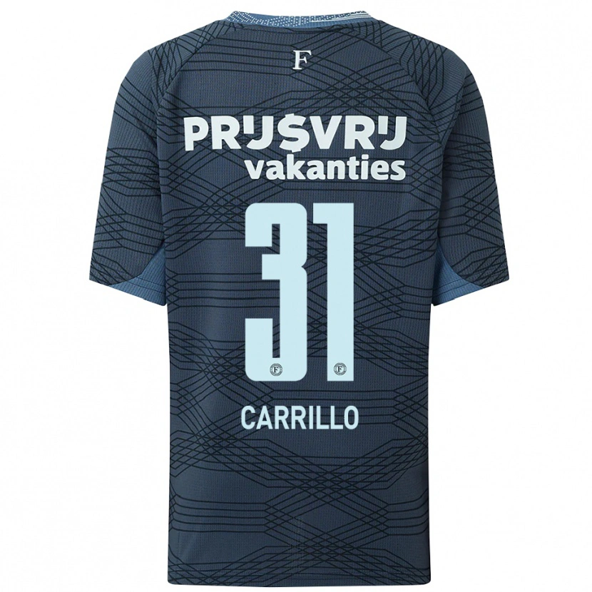 Danxen Dětské Stéphano Carrillo #31 Černá Šedá Daleko Hráčské Dresy 2025/26 Dres