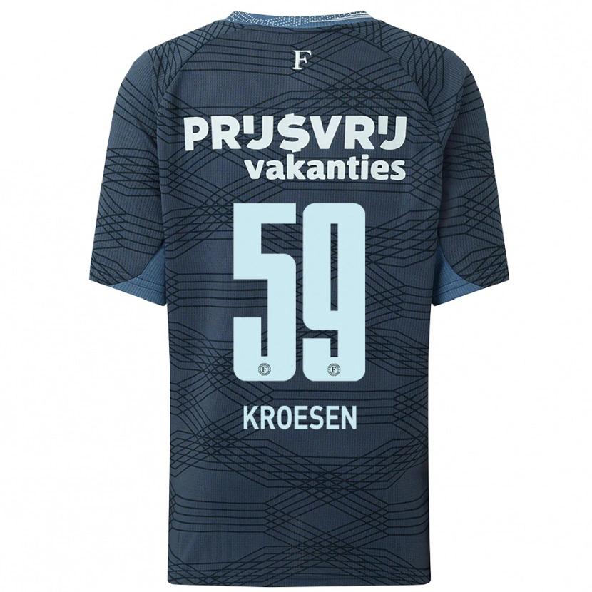 Danxen Dětské Jaimy Kroesen #59 Černá Šedá Daleko Hráčské Dresy 2025/26 Dres