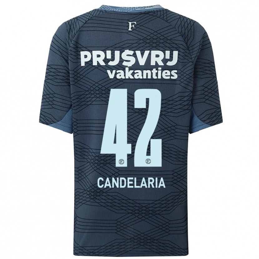 Danxen Dětské Jayden Candelaria #42 Černá Šedá Daleko Hráčské Dresy 2025/26 Dres