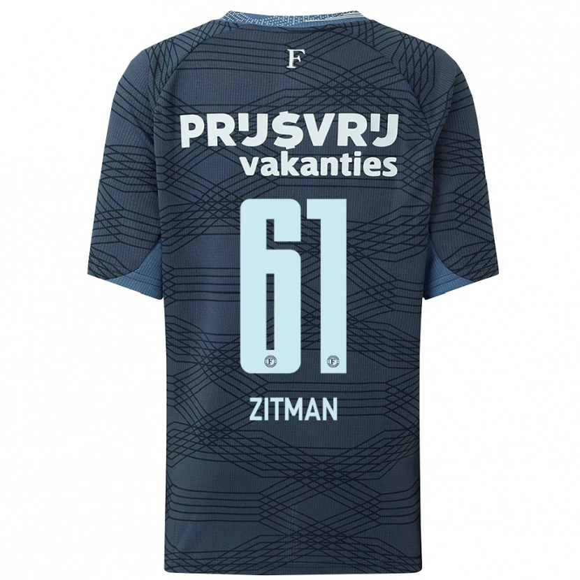 Danxen Dětské Sven Zitman #61 Černá Šedá Daleko Hráčské Dresy 2025/26 Dres