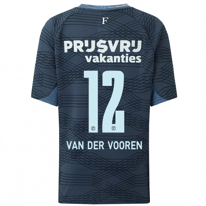 Danxen Dětské Remy Van Der Vooren #12 Černá Šedá Daleko Hráčské Dresy 2025/26 Dres