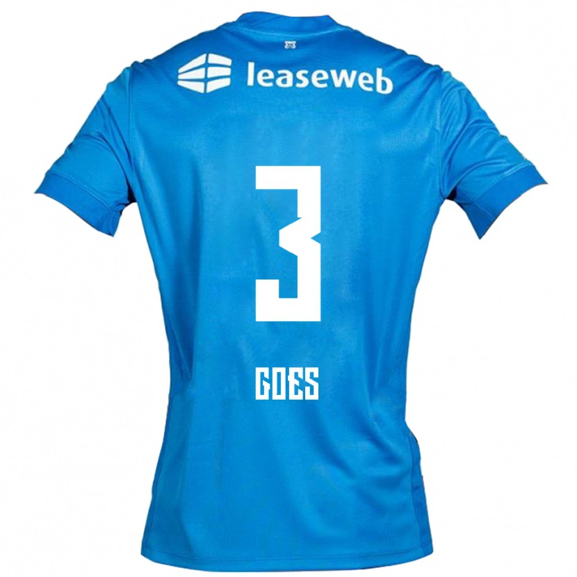 Danxen Dětské Wouter Goes #3 Modrá Bílá Daleko Hráčské Dresy 2025/26 Dres