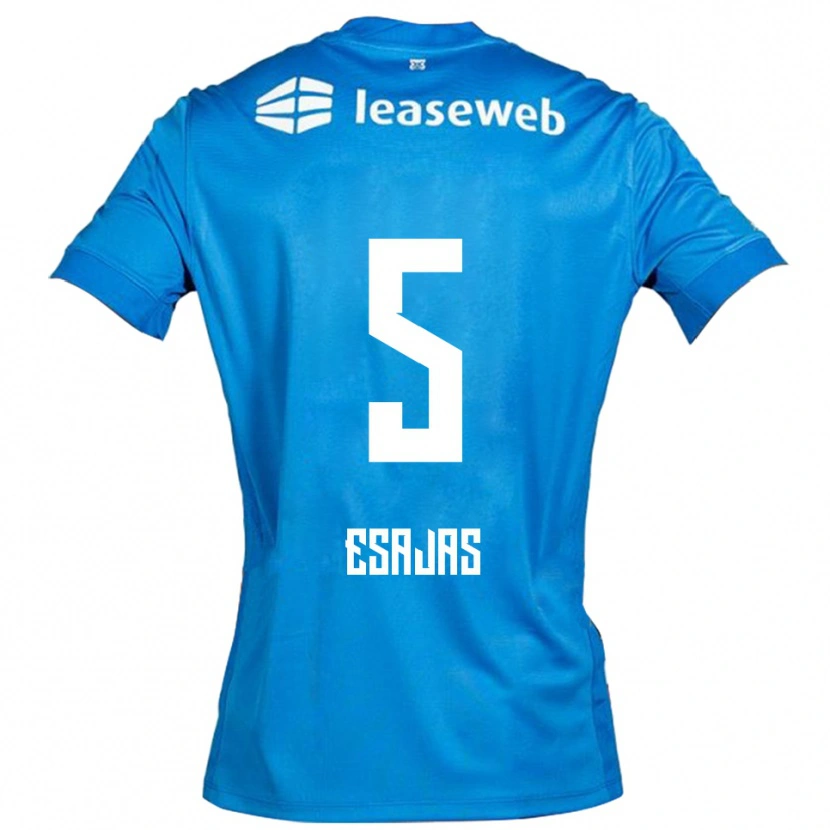 Danxen Dětské Jeremiah Esajas #5 Modrá Bílá Daleko Hráčské Dresy 2025/26 Dres
