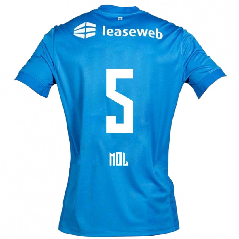 Danxen Dětské Camie Mol #5 Modrá Bílá Daleko Hráčské Dresy 2025/26 Dres