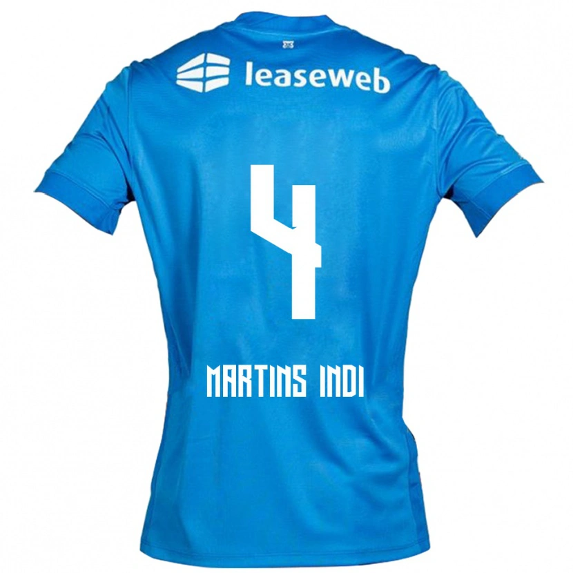 Danxen Dětské Bruno Martins Indi #4 Modrá Bílá Daleko Hráčské Dresy 2025/26 Dres