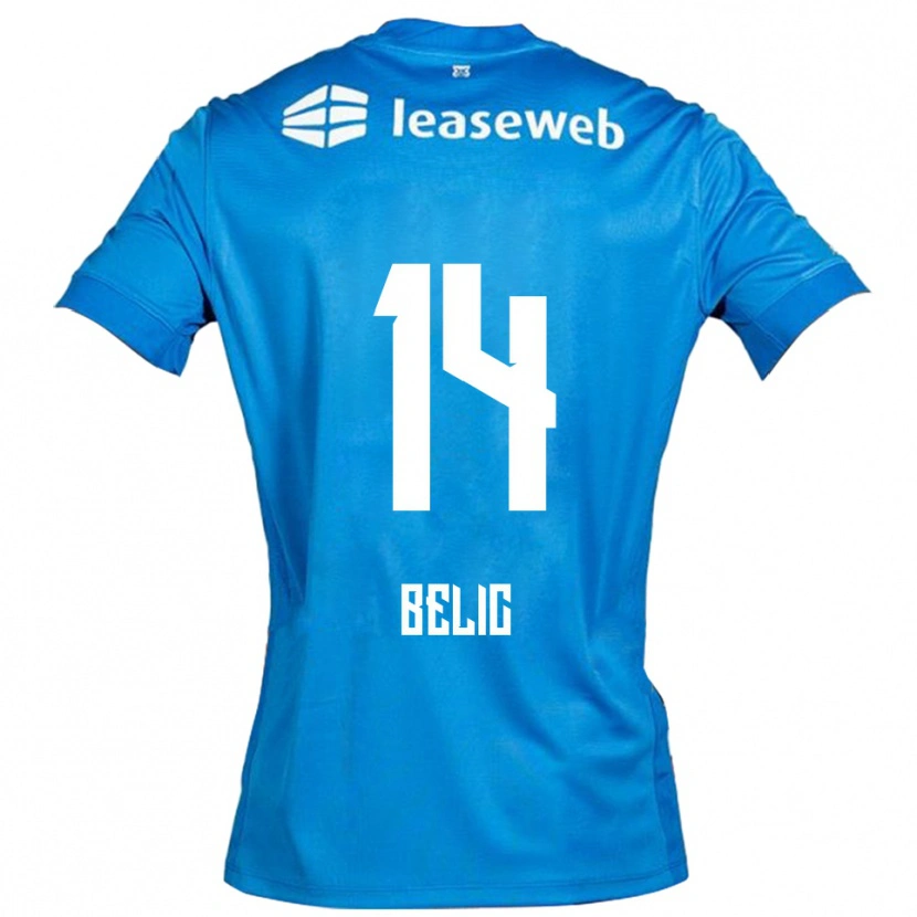 Danxen Dětské Kristijan Belic #14 Modrá Bílá Daleko Hráčské Dresy 2025/26 Dres