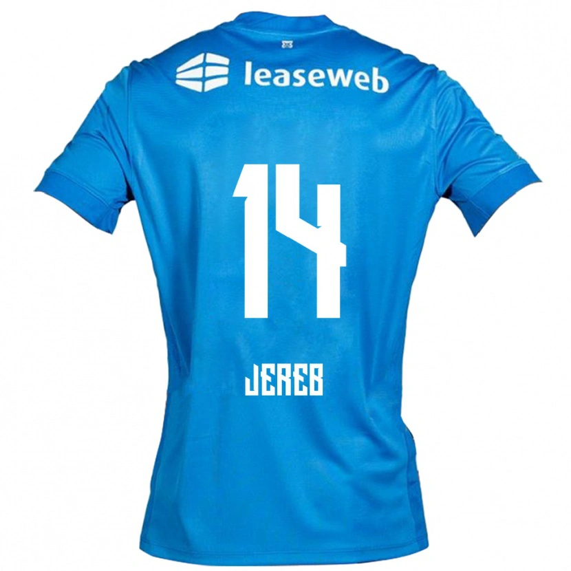 Danxen Dětské David Jereb #14 Modrá Bílá Daleko Hráčské Dresy 2025/26 Dres