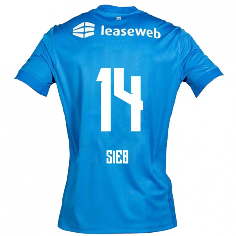 Danxen Dětské Sieb Jongens #14 Modrá Bílá Daleko Hráčské Dresy 2025/26 Dres