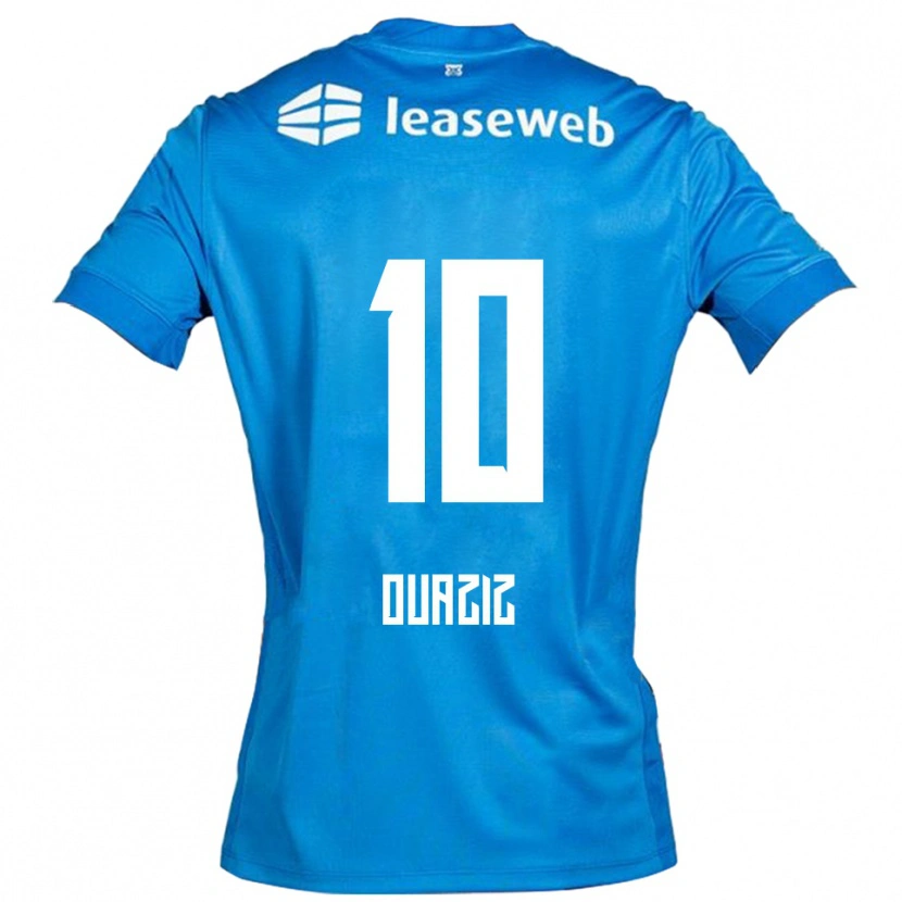 Danxen Dětské Adam Ouaziz #10 Modrá Bílá Daleko Hráčské Dresy 2025/26 Dres